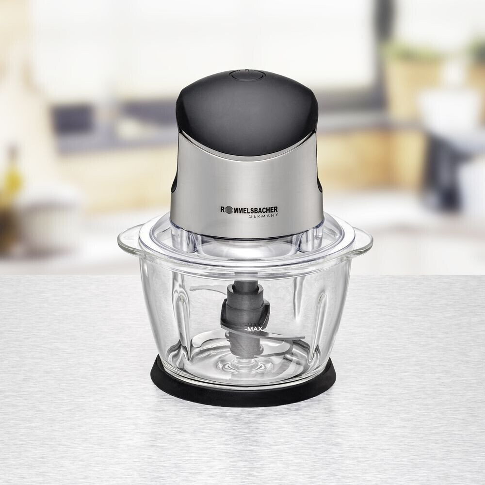 خرد کن برقی روملزباخر آلمان مدل Rommelsbacher MZ 400 – تیغه استیل و طراحی کم‌جا